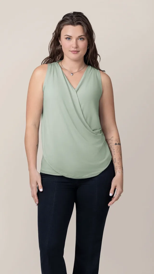 Bamboo Draped Nursing Tank