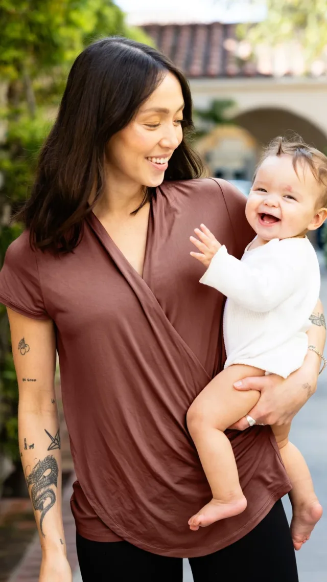 Bamboo Draped Nursing Top
