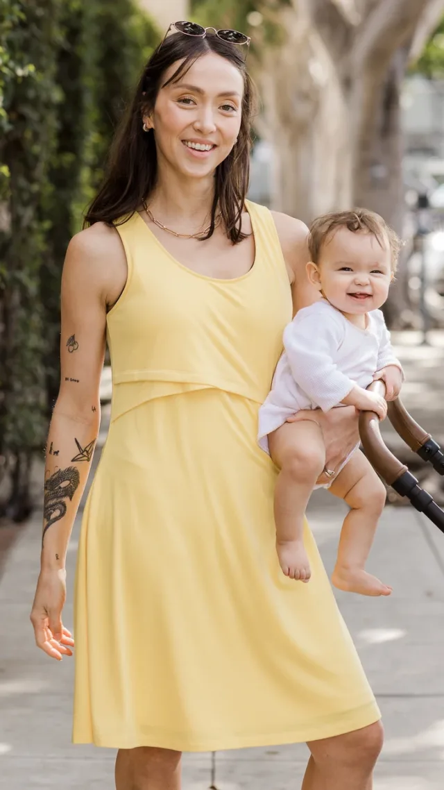 Penelope Crossover Nursing Dress