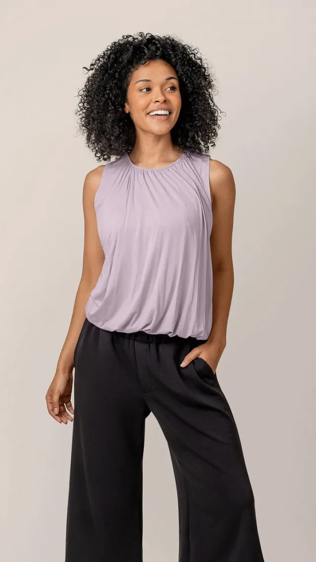 Piper Bubble Hem Nursing Tank