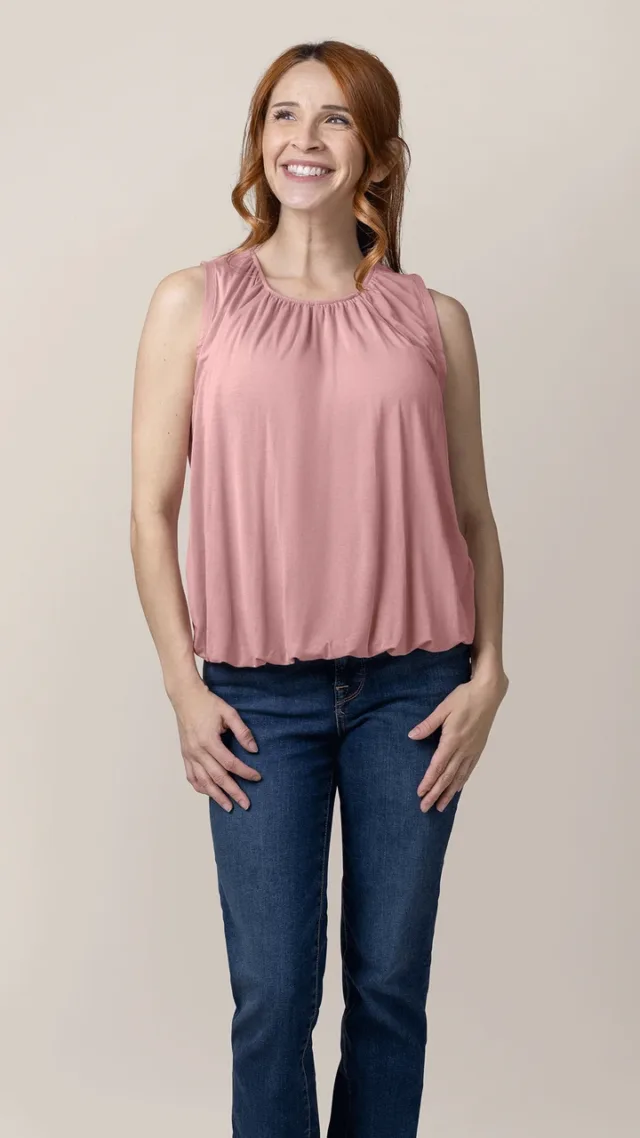 Piper Bubble Hem Nursing Tank