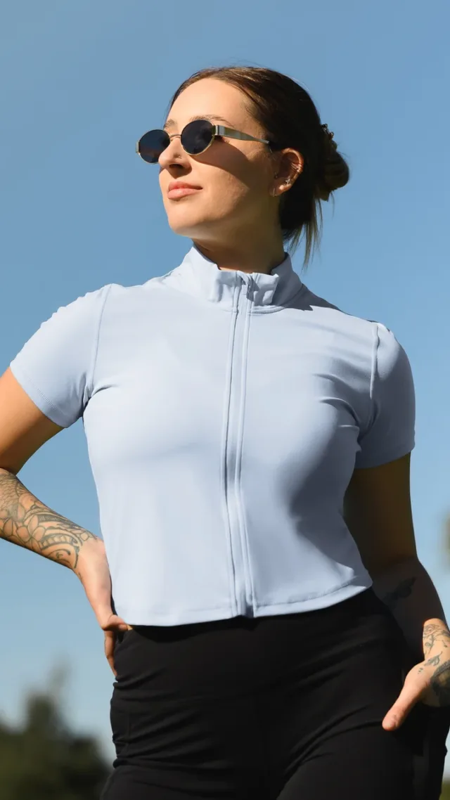 Presley Active Zip Front Nursing Top