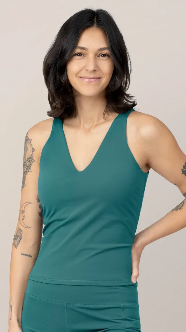 Wren Active V-Neck Nursing Tank Top