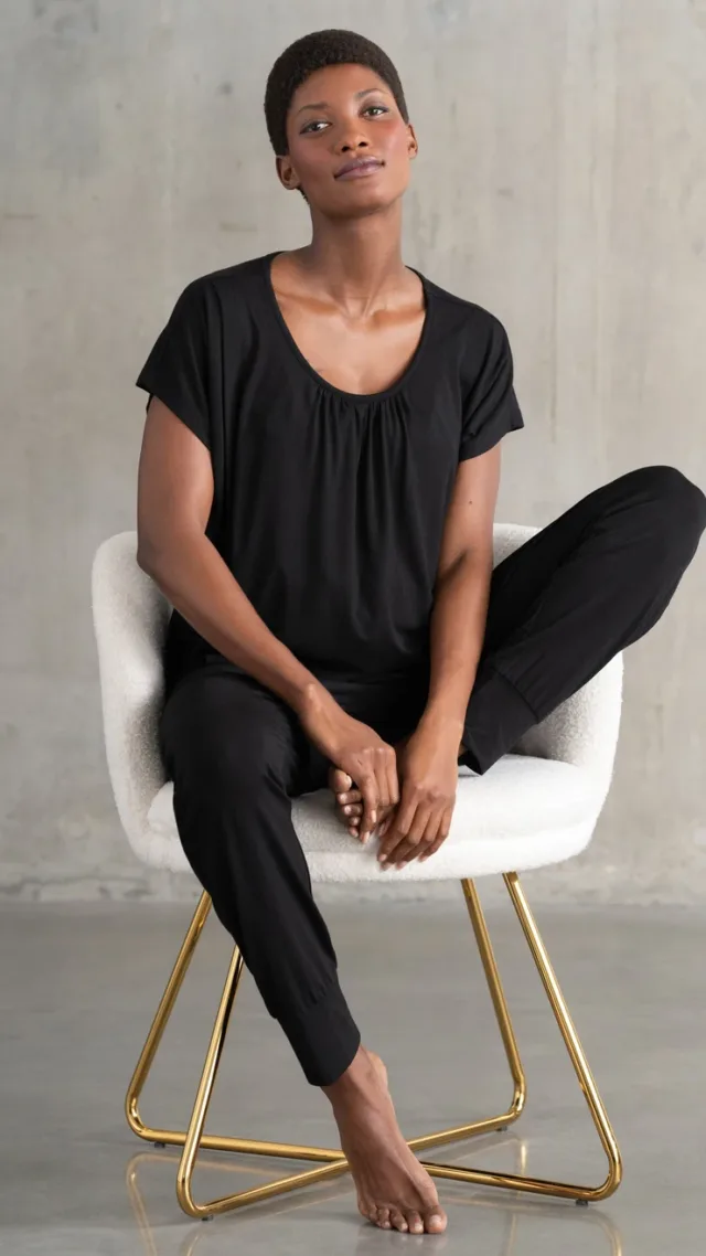 2-Piece Short Sleeve Maternity & Nursing Loungewear