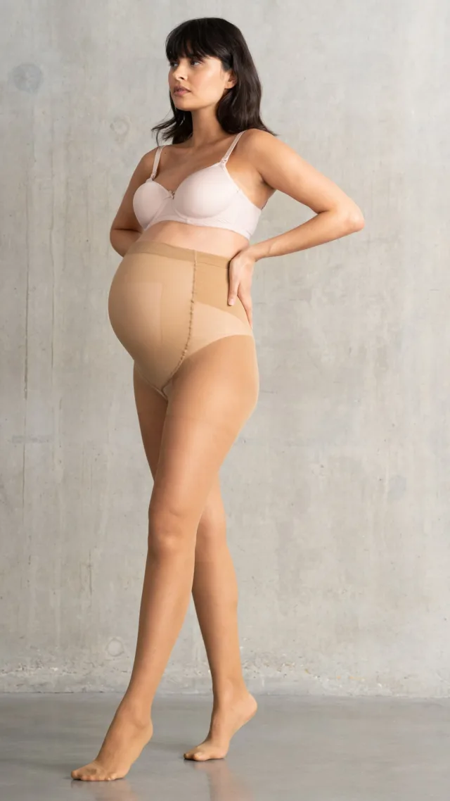 20 Denier Mocha Maternity Tights – 2 Pack