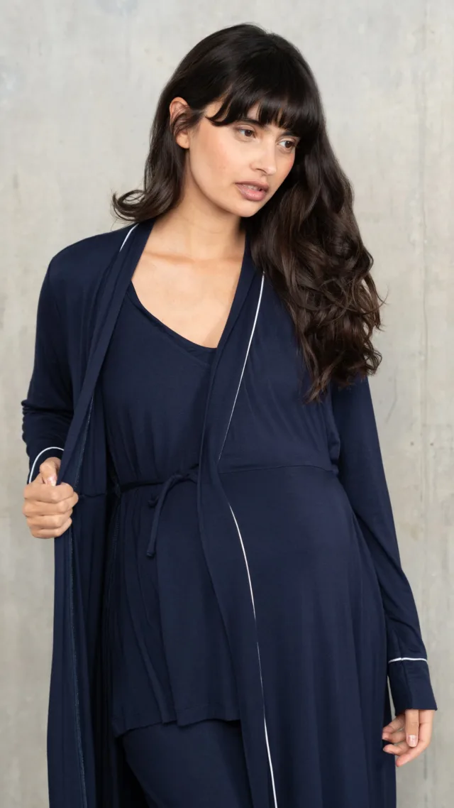 3-Piece Jersey Loungewear Maternity-To-Nursing Set