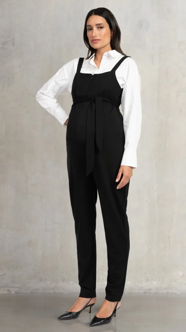 Black Maternity & Nursing Overalls