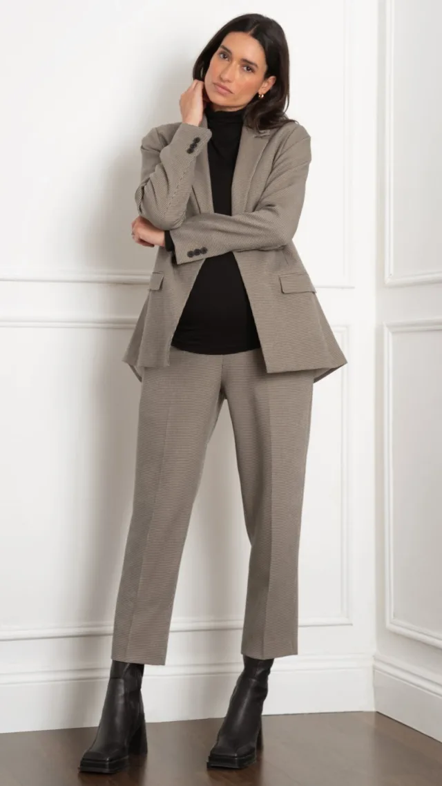 Check Work Maternity Pants