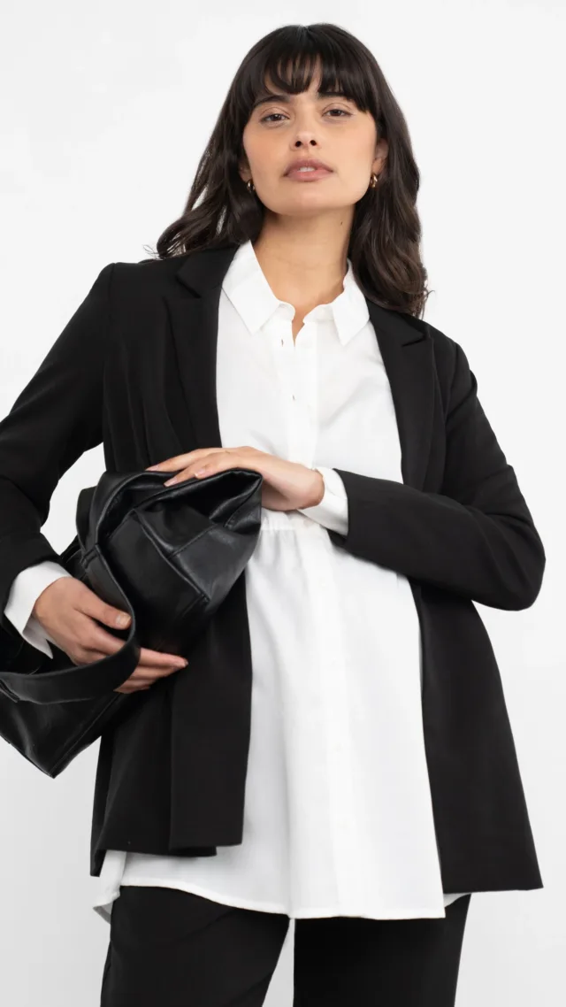 Corporate Black Maternity Blazer