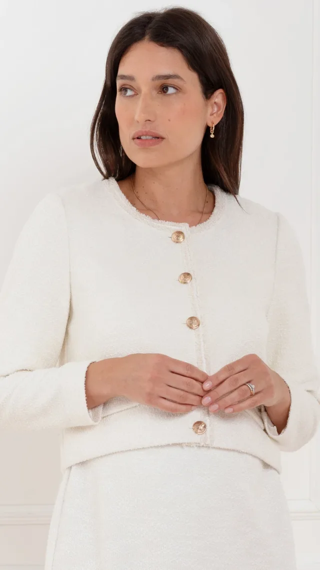 Cropped Tweed Jacket