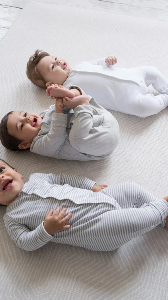 Easy Zip Cotton Unisex Sleepsuit – 3 Pack