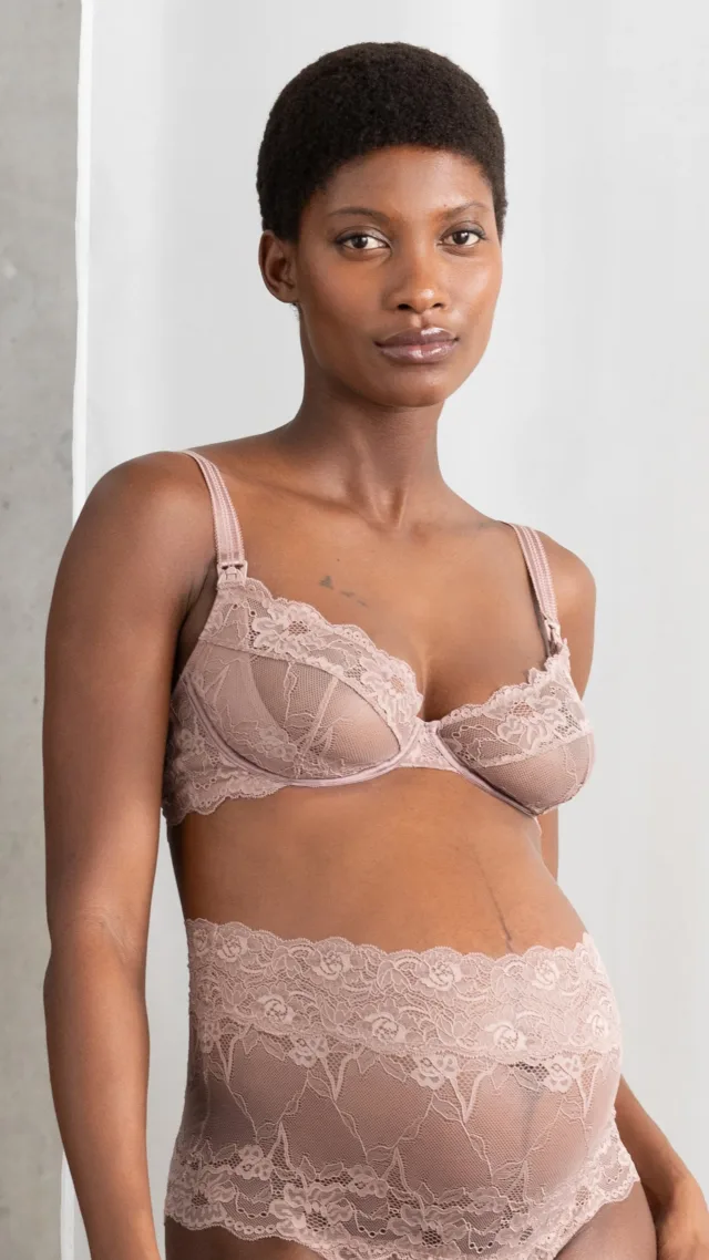 Lace Plunge Maternity & Nursing Bra