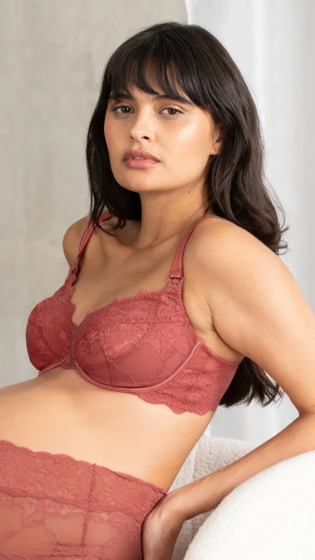 Lace Plunge Maternity & Nursing Bra
