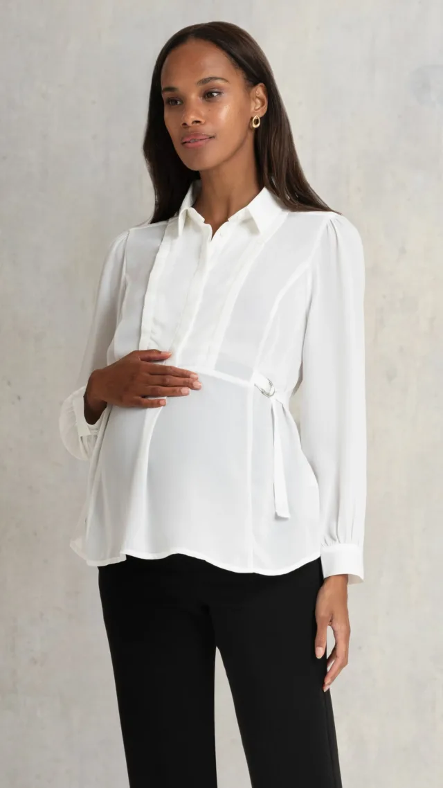 Maternity, Nursing & Pumping Blouse
