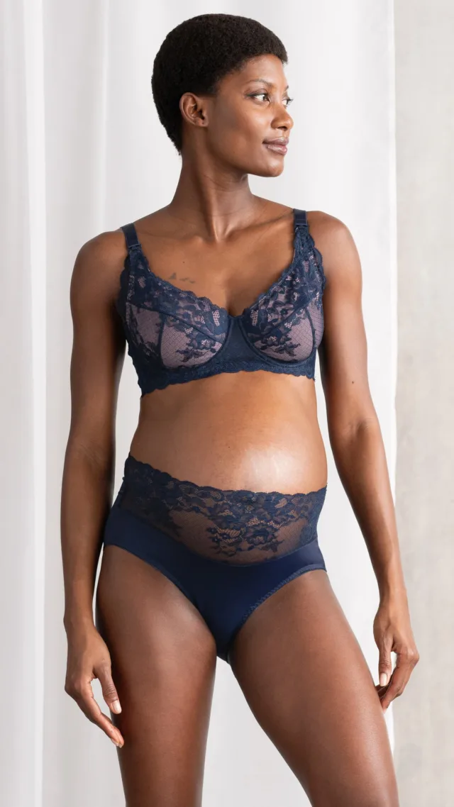 Mid Bump Lace Maternity Brief