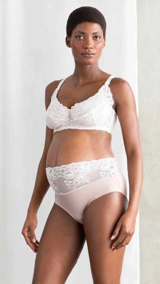 Mid Bump Lace Maternity Brief