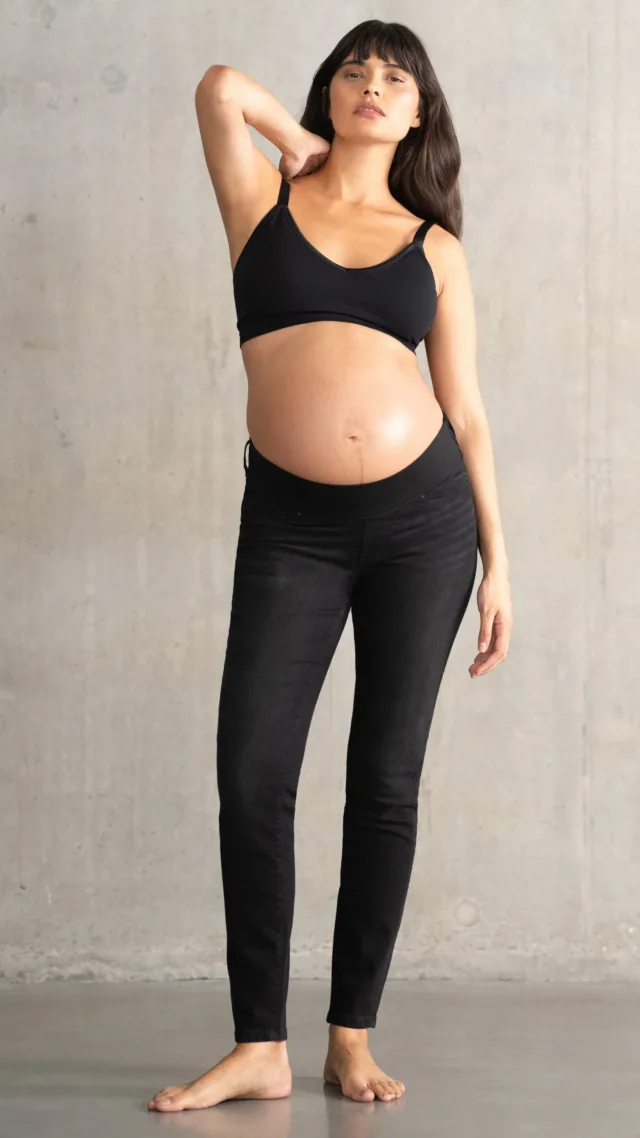 Organic Under Bump Skinny Maternity Jeans