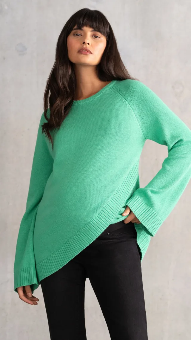 Panel Detail Knit Maternity & Nursing Jumper