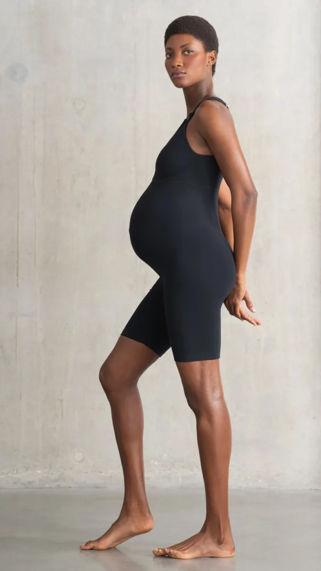 Short Romper With Built-In Nursing Bra