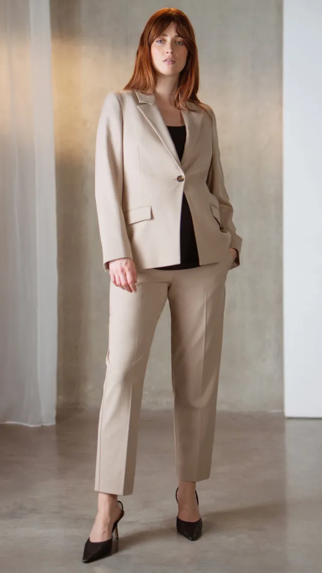 Tapered Maternity Work Trouser