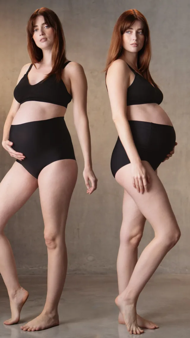 Twin Pack No Vpl Over Bump Maternity Briefs