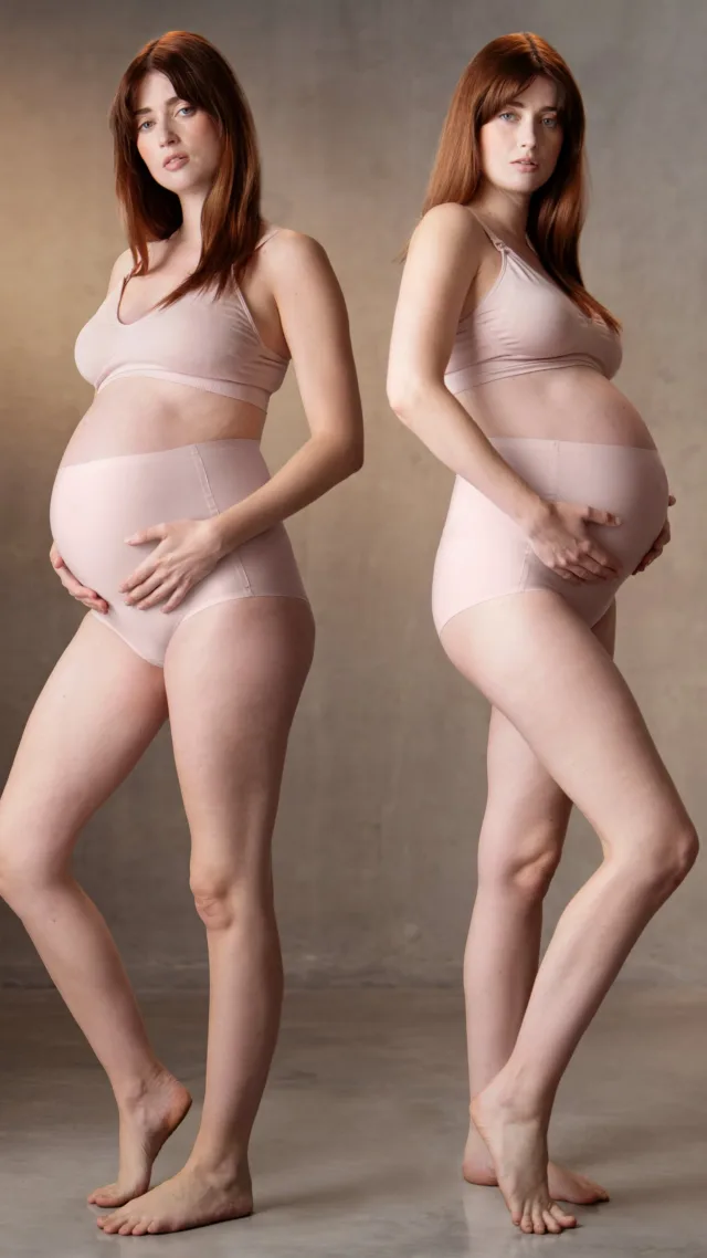 Twin Pack No Vpl Over Bump Maternity Briefs
