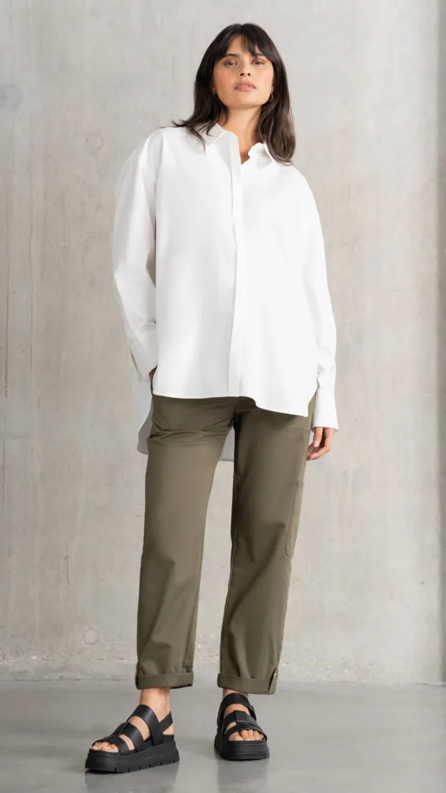 Under Bump Cargo-Style Maternity Pants