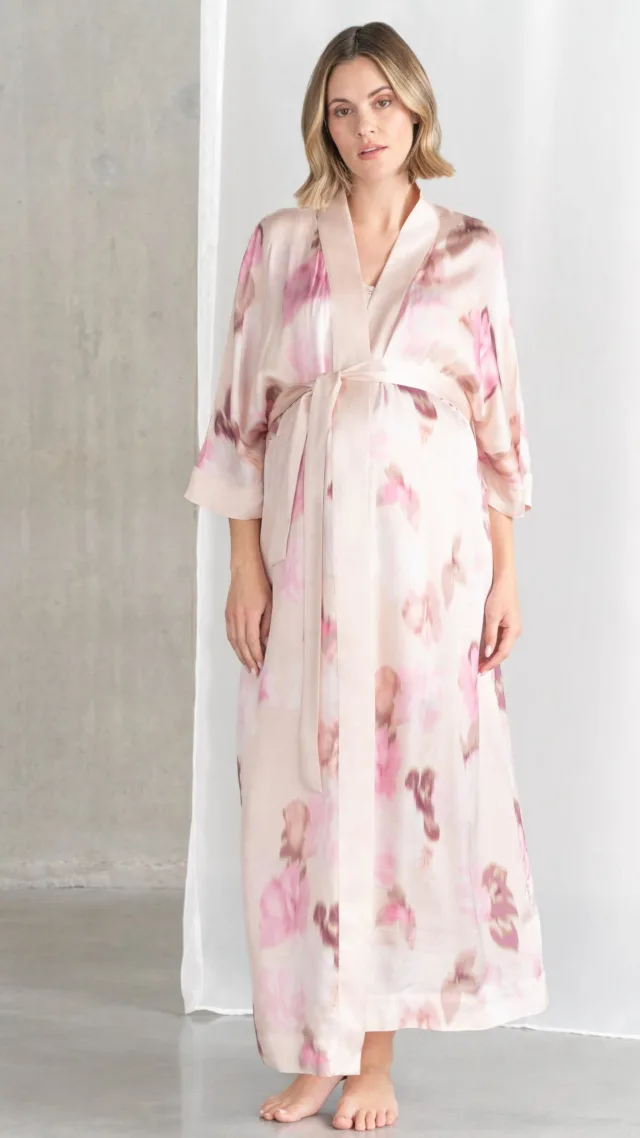 Woven Print Maternity & Post-Maternity Kimono