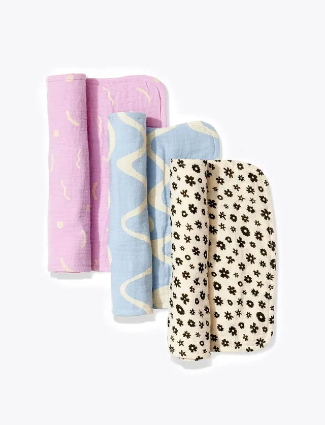 Organic Muslin Burp Cloth Set